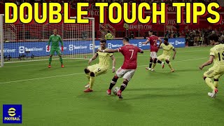 eFootball 2022 Tutorial  SkillsFeints  Double Touch  How To Dribble [upl. by Yenetruoc]