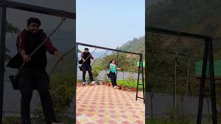 Rishikesh mein jhoola Swing Jhula 🛝😍 priyalkukreja shorts ytshorts [upl. by Bandur]