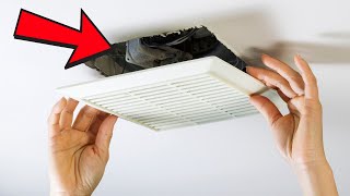 How to Replace a Bathroom Fan EASY [upl. by Ahsrats934]