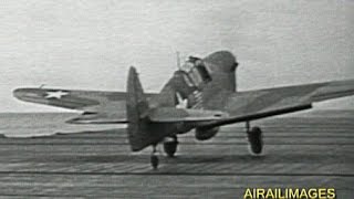 Air Action in North Africa in 194243  P40 aircraft carrier Operation Torch [upl. by Meda]