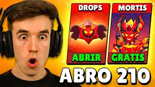 ABRO 210 DROPS DEMONIACOS Y CONSIGO GRATIS a MORTIS DEMONIO en BRAWL STARS [upl. by Yelrebmik187]