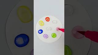 Color Mixing amp Watercolor Pen Arts watercolor art satisfyingart colors relaxing colormixing [upl. by Darrel]