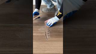 Perfect WoodLook Floor Tile Grouting Professional and So Satisfying [upl. by Saied]