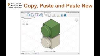 Fusion 360  Copy Paste and Clone Objects [upl. by Aivartal]