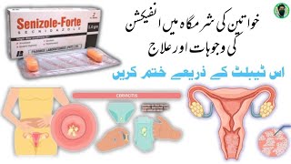 Secnidazole tablet uses  How to use Senizole Forte Tablet for Vaginal Infection Treatment in Urdu [upl. by Noleta491]