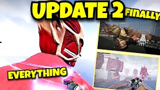 AOT Revolution UPDATE 2 IS OUT Everything IN the UPDATE Finally [upl. by Adnima]