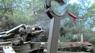 Israeli M71 155mm Towed Howitzer 23Km Range Artillery Museum Israel 9 [upl. by Nahtiek]