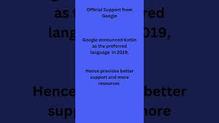 Kotlin over Java for Android Application Development shorts [upl. by Epolenep792]