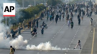 Imran Khan supporters breach lockdown in Pakistans capital at least six people killed [upl. by Odlaner]