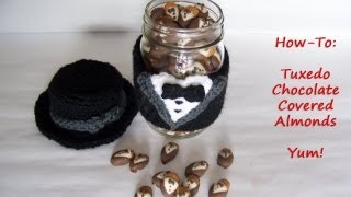 Tuxedo Chocolate Covered Almonds Video How To [upl. by Neille]