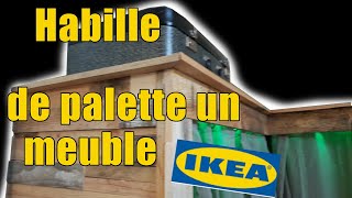 Habille de bois de palette une étagère ikéa [upl. by Paolina]