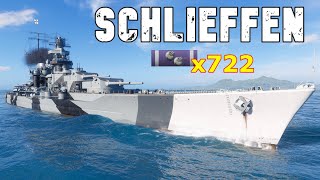 World of WarShips Schlieffen  6 Kills 319K Damage [upl. by Ydnolem]