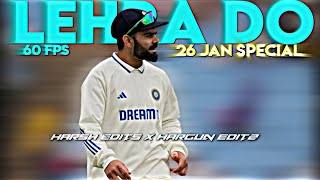 lehra do beat sync ft virat Kohli 💫💫💫 Collab with HarshEditz2306 26 january Special [upl. by Publea]