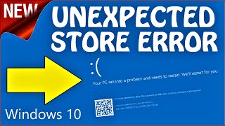 How to fix Unexpected Store Exception Windows 10 English [upl. by Vincent359]