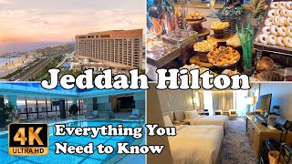 Jeddah Hilton Hotel Saudi Arabia incl Executive Lounge Everything You Need to Know in 4K [upl. by Cobby746]