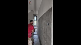 Painter Applying putty  Puttying for renovation putty 241111 [upl. by Jadwiga]