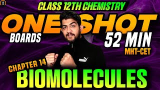 CH14 BIOMOLECULES ONE SHOT CHEMISTRY CLASS 12 HSC MH BOARD 12 hsc chemistry one shot HSC BOARD 2025 [upl. by Bernetta]