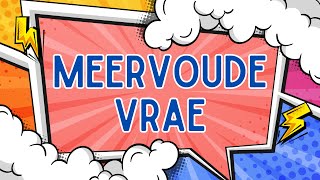 Meervoude  Vrae  Quiz [upl. by Arahd728]