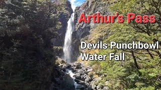 Devils Punchbowl Water Fall Trail Arthurs Pass 2023 [upl. by Zinck]