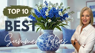 Blue and White summer Decor Ideas for a Fresh Home Style [upl. by Pantheas]