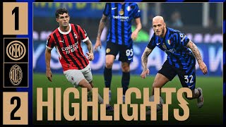 DERBY HIGHLIGHTS  INTER 12 MILAN  SERIE A 2425 ⚫🔵🇬🇧 [upl. by Eeralav176]