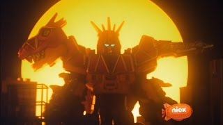 Power Rangers Dino Charge  Breaking Black  Megazord Fight  Episode 5  Power Rangers Official [upl. by Koser]