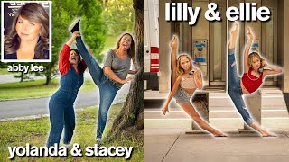 DANCE MOMS vs DAUGHTERS Funny Photo Challenge with Lilly amp Ellie  ft Abby Lee Miller [upl. by Yeorgi984]