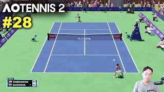 Vondrousova vs Samsonova  AO TENNIS 2 Simulation Gameplay 28 wCommentary [upl. by Yehtomit]