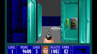 wolfenstein 3d in a DOSbox on Linux [upl. by Dralliw]