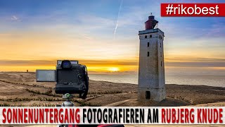 Fotografieren lernen  Sonnenuntergang Fotografieren  Fotowalk Rubjerg Knude Leuchtturm in Dänemark [upl. by Anu]