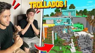 REAGIMOS A DESTRUIÃ‡ÃƒO QUE MINHA AMIGA FEZ NA NOSSA CASA NO MINECRAFT [upl. by Sharman]