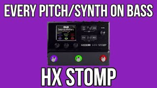 Every PitchSynth on Bass  HX Stomp Bass Demo [upl. by Fanya]