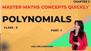 Math Class 9 Ch 2 Polynomials  Part 1  NEW NCERT 2024 2025 [upl. by Yerggoeg511]