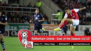 Rotherham Uniteds Jonson ClarkeHarris wins Goal of the Season 1415 [upl. by Amalita]