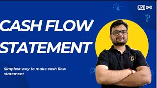 Cash Flow Statement Indirect Method 12th Stud BCOM MCOM BBA MBA UGC NET COMMERCE TGT PGT [upl. by Fasa]