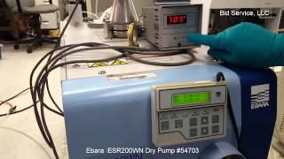 Ebara ESR200WN Dry Pump 54703 [upl. by Aissac]