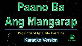 Pilita Corrales  Paano Ba Ang Mangarap karaoke version [upl. by Einahets]