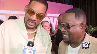 Premiere for new Bad Boys movie held in Downtown Miami [upl. by Lesde]