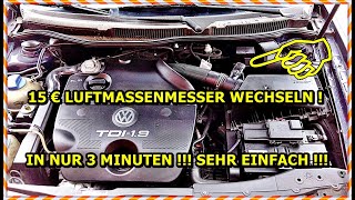 Golf 4 Luftmassenmesser wechseln  Anleitung  Golf MK4 MAF Sensor Replacement Tutorial [upl. by Bertine]