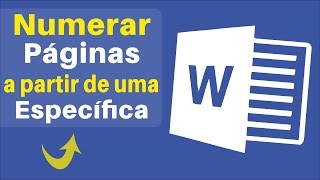 Como Numerar Páginas no Word a Partir da Introdução  2010 2013 e 2016 [upl. by Ttirrej]