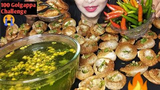 😱 100 PANIPURI EATING CHALLENGE🔥🌶SPICY PANIPURI CHALLENGE GOLGAPPA EATING CHALLENGEfood challenge [upl. by Anaile898]