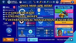 SM 25 mod apk v103 unlimited money  premium  full facility  national team unlocked [upl. by Ayatnohs]