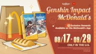 McDonalds x Genshin Imapct code giveaway [upl. by Yedok]