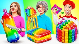 Me vs Grandma Cooking Challenge  Delicious Kitchen Hacks by Multi DO Smile [upl. by Genvieve]