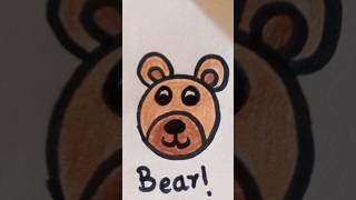 Learning Names Bear Fun and Easy Drawingtrending shorts reels viralvideo trendingshorts trend [upl. by Saenihp]