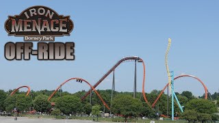 Iron Menace OffRide Footage Dorney Park Newfor2024 BampM Dive Coaster  NonCopyright [upl. by Ttergram]