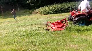 72 inch finishing mower 24HP MF Tractor Tall grass [upl. by Antonin]