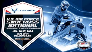 LIVE USAF Snocross National at Deadwood Saturday [upl. by Ternan735]