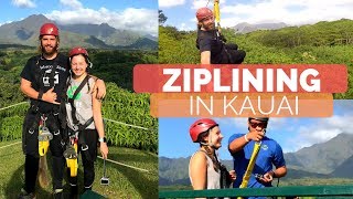 Epic Ziplining Adventure in Kauai Hawaii  Kauai Backcountry Adventures [upl. by Loriner]