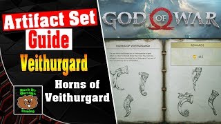 God of War  All Artifact Locations for Veithurgard  Horns of Veithurgard [upl. by Vin]